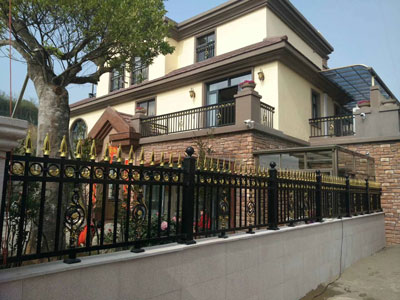 围墙铁艺栅栏27